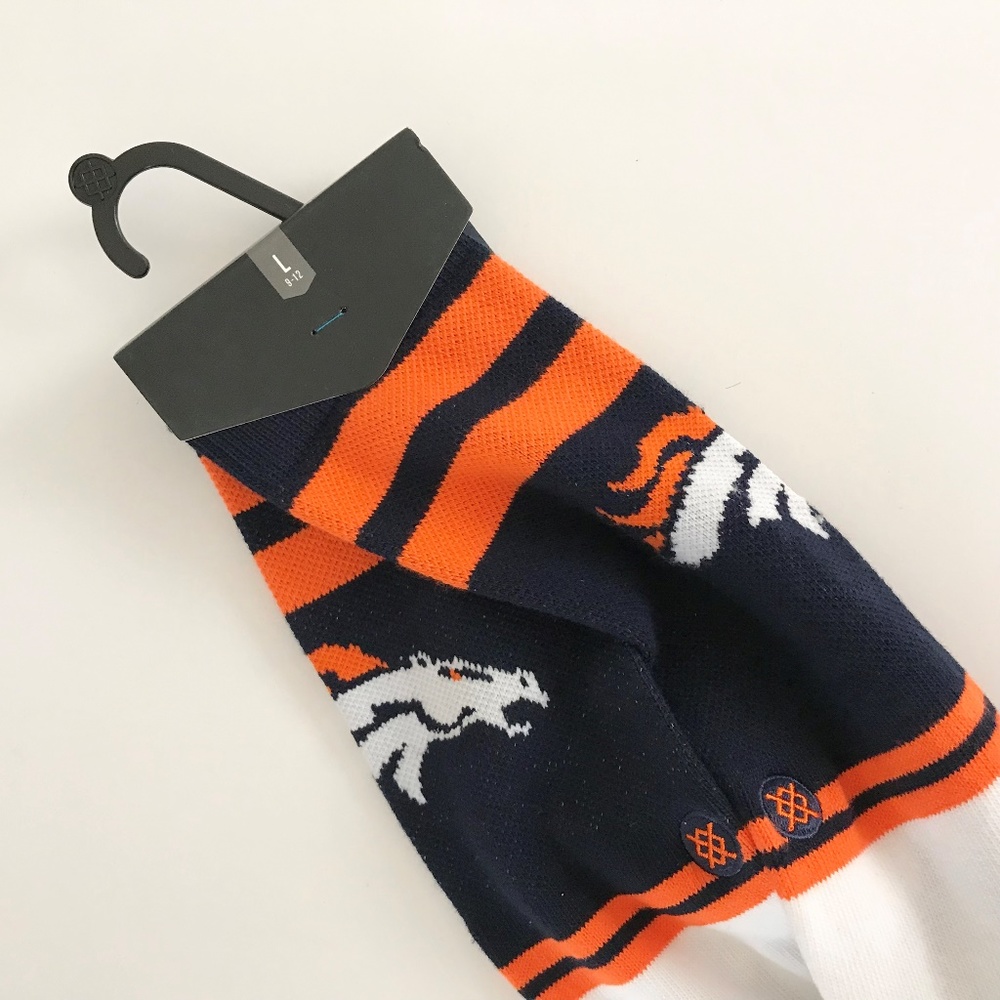NWT STANCE DENVER BONCOS SIDELINE SOCKS SZ L 9-12 - Picture 3 of 6